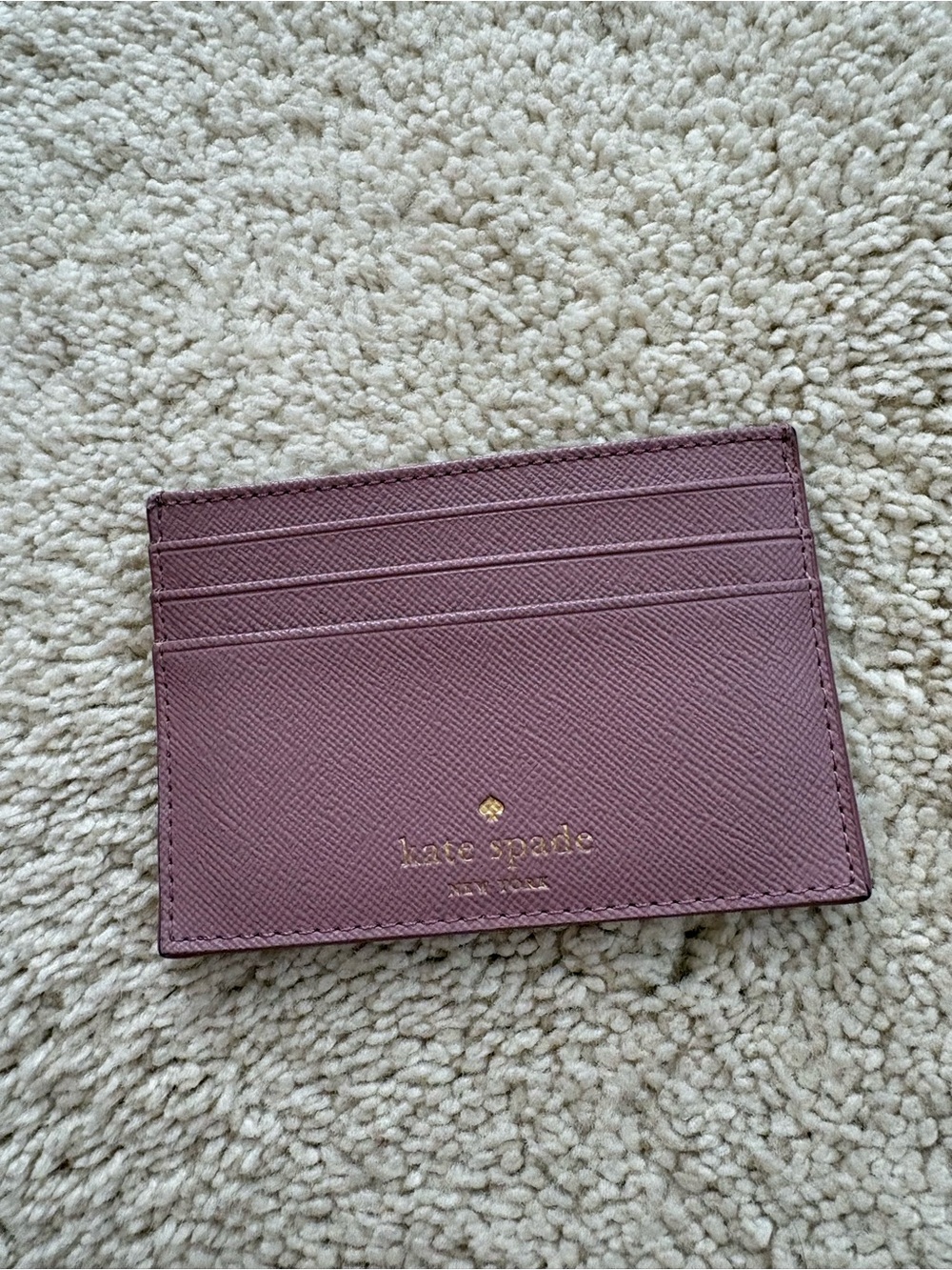 Kate Spade Rose Pink Leather Card Holder